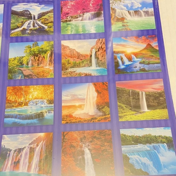 2025 Waterfalls Carousal Wall 16 Month 11 x 10 Calendar Sealed. - Picture 3 of 4